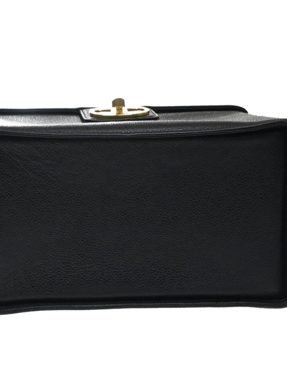 CHANEL CC Logo 2Way Vanity Bag Box Grained Calfskin Leather BK Vintage - Picture 7 of 16